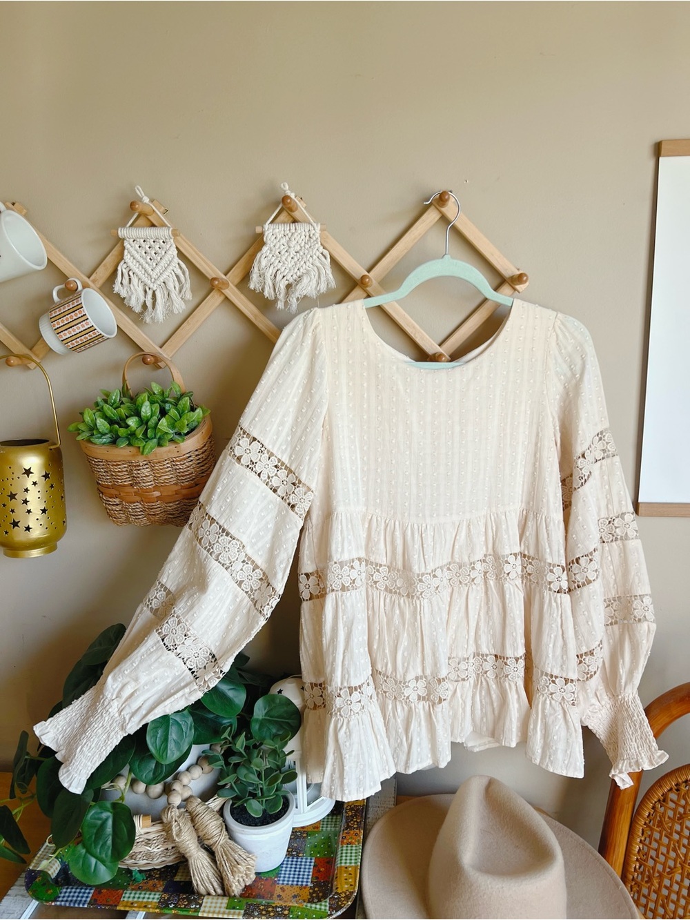 By Together | Boho Peasant Blouse